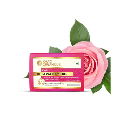 Savon Khadi à l’eau de Rose 125g