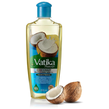 Dabur Vatika Huile capillaire enrichie à la noix de coco 200ml