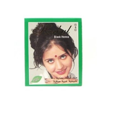 Poudre de Henné Noir pour Cheveux, 6 Sachets de 10 g