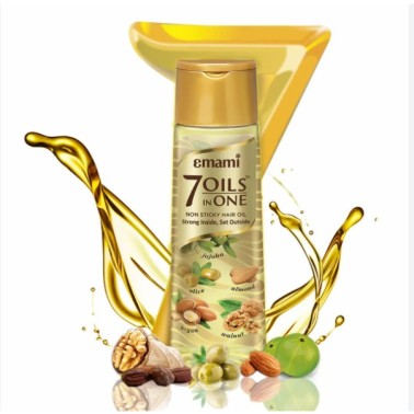 Emami 7 huiles en une huile capillaire anti-dommages 200 ml