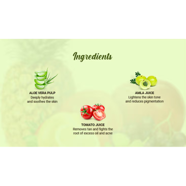 Nettoyant visage éclaircissant aux fruits Biotique 100 % pur et naturel 150 g