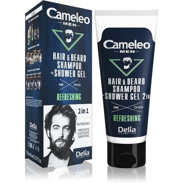 Delia Cameleo Men 2-In-1 Refreshing Hair & Beard Shampoo & Shower Gel 150ml